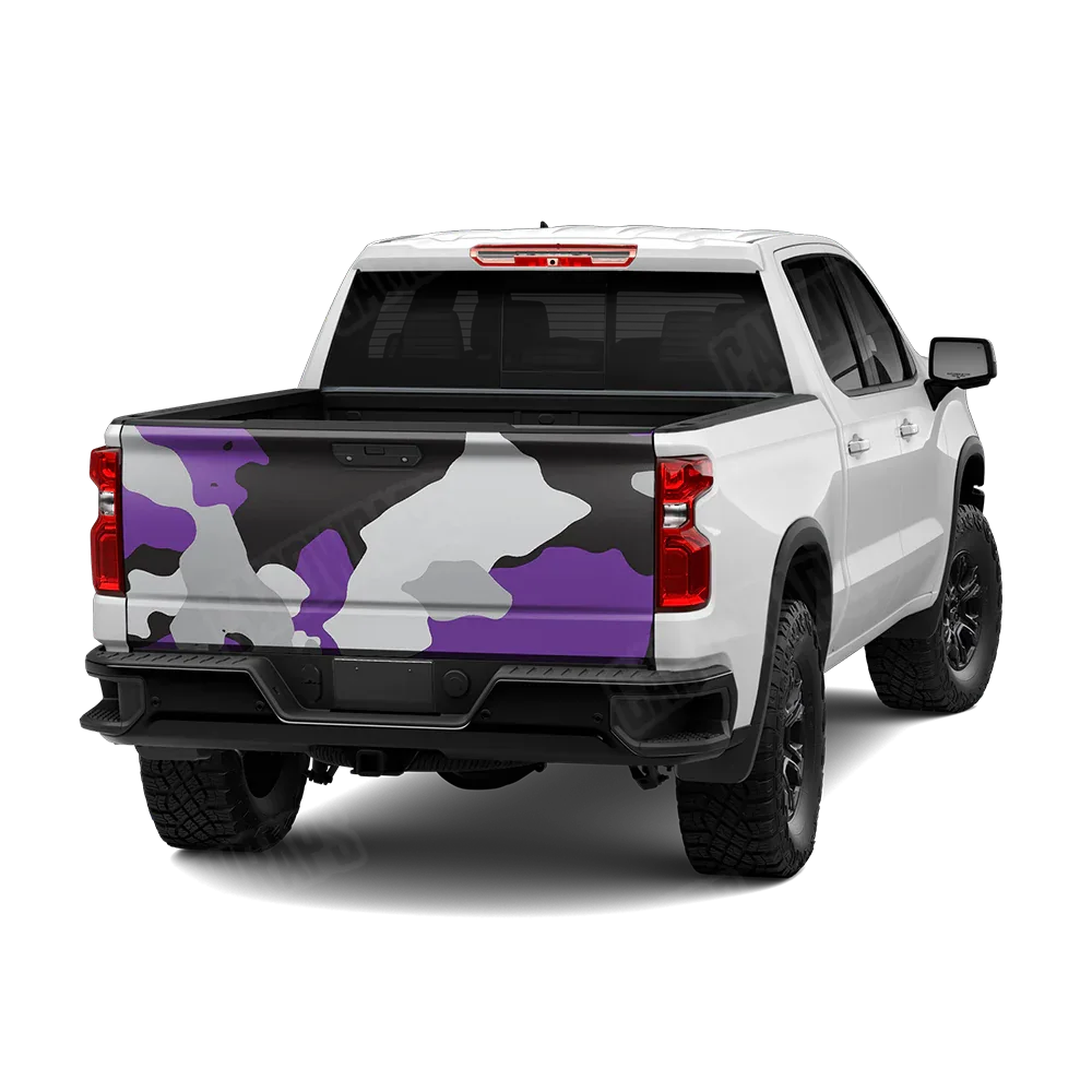 Cumulus Purple Tiger Tailgate Wraps