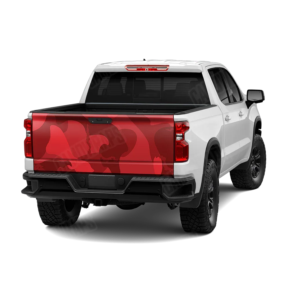 Ragged Elite Red Tailgate Wraps
