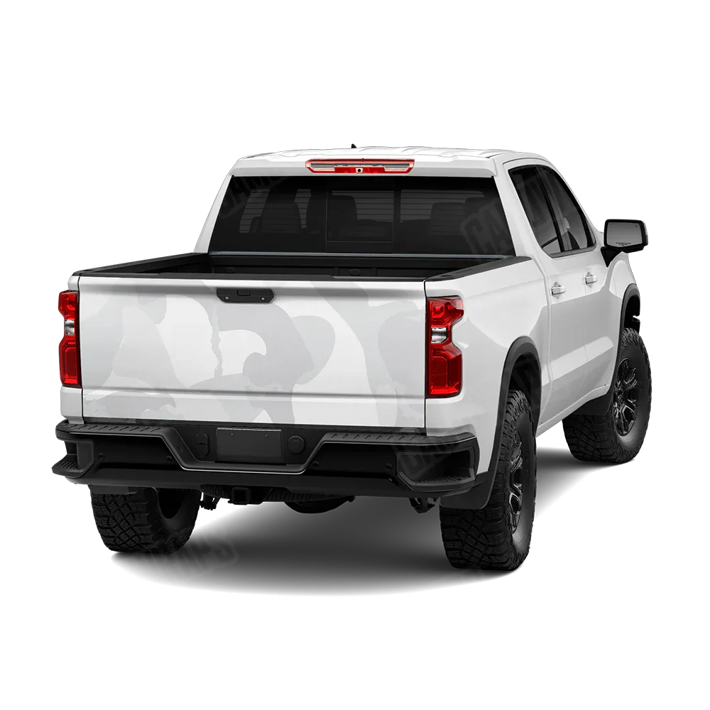 Ragged Elite White Tailgate Wraps