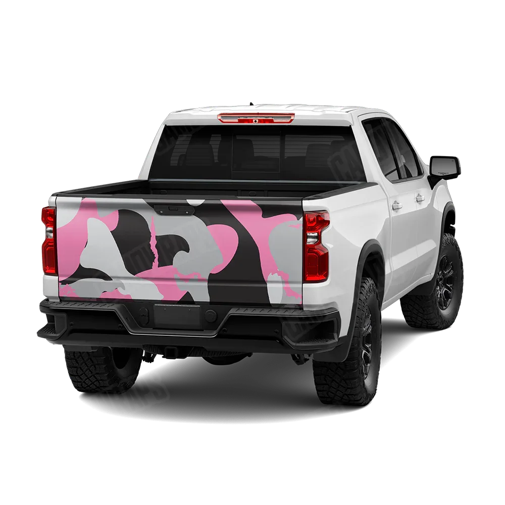 Ragged Pink Tiger Tailgate Wraps