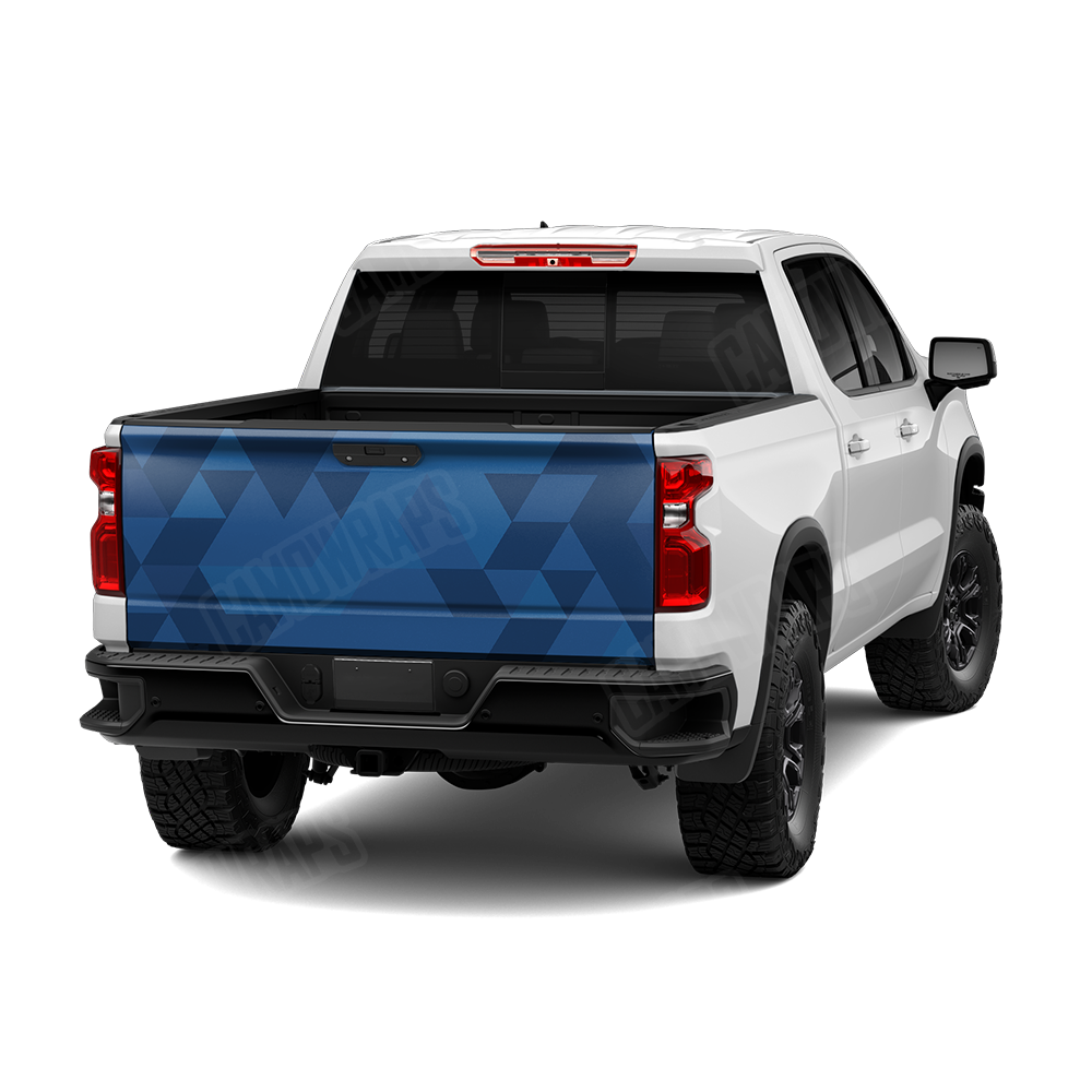 Triangle Elite Blue Tailgate Wraps