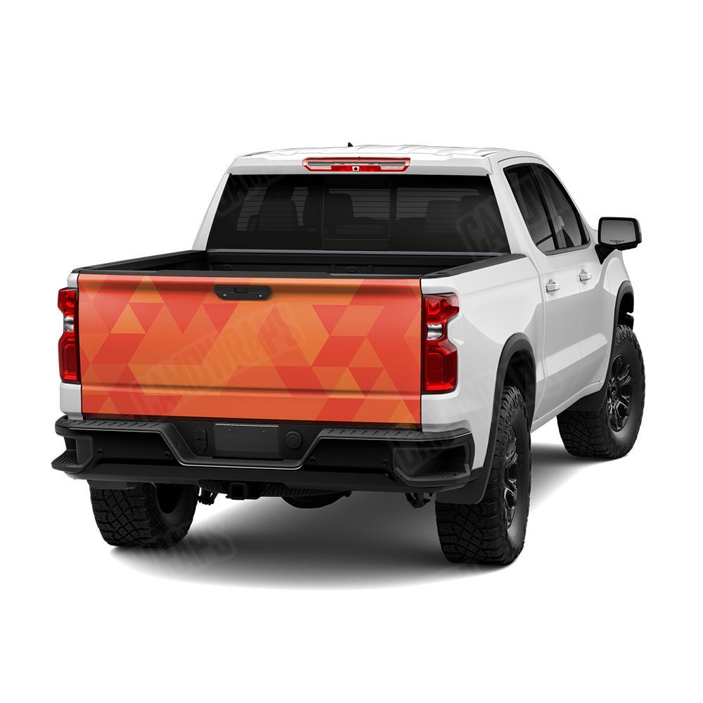 Triangle Elite Orange Tailgate Wraps
