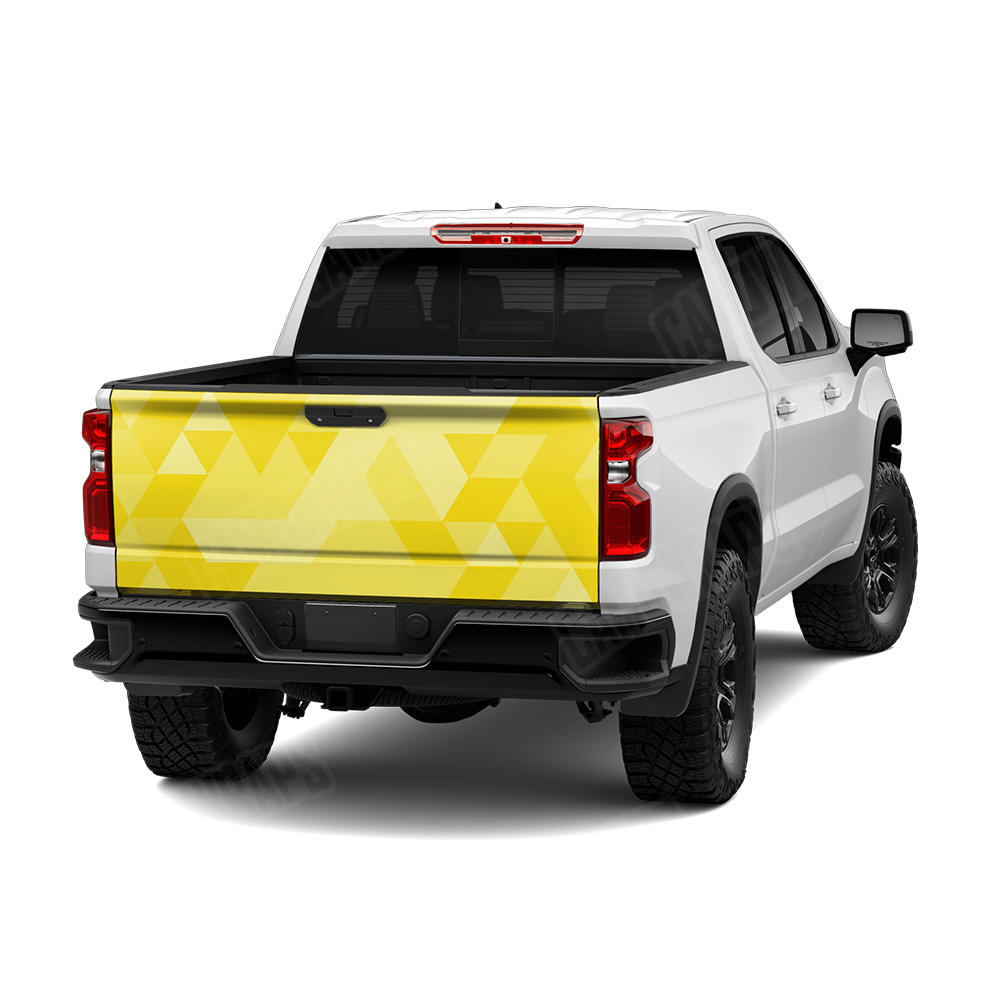 Triangle Elite Yellow Tailgate Wraps