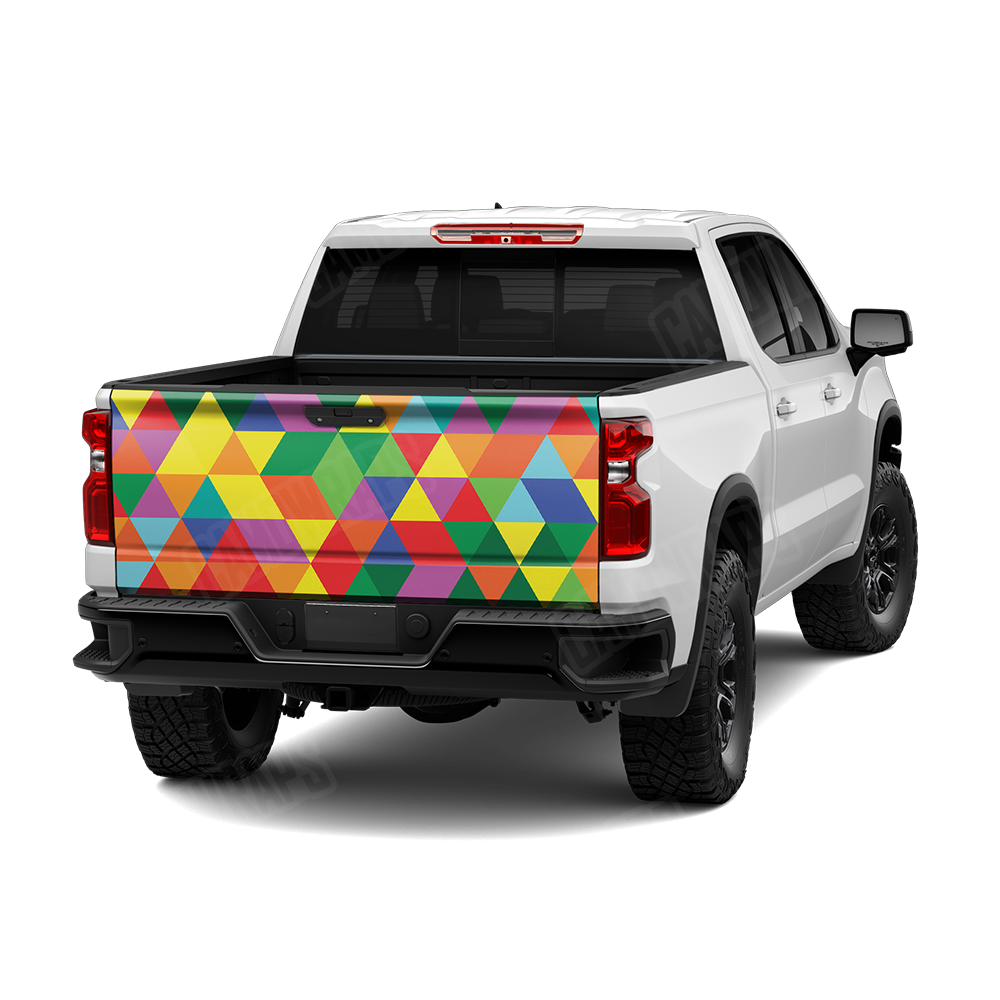 Triangle Multicolor Tailgate Wraps