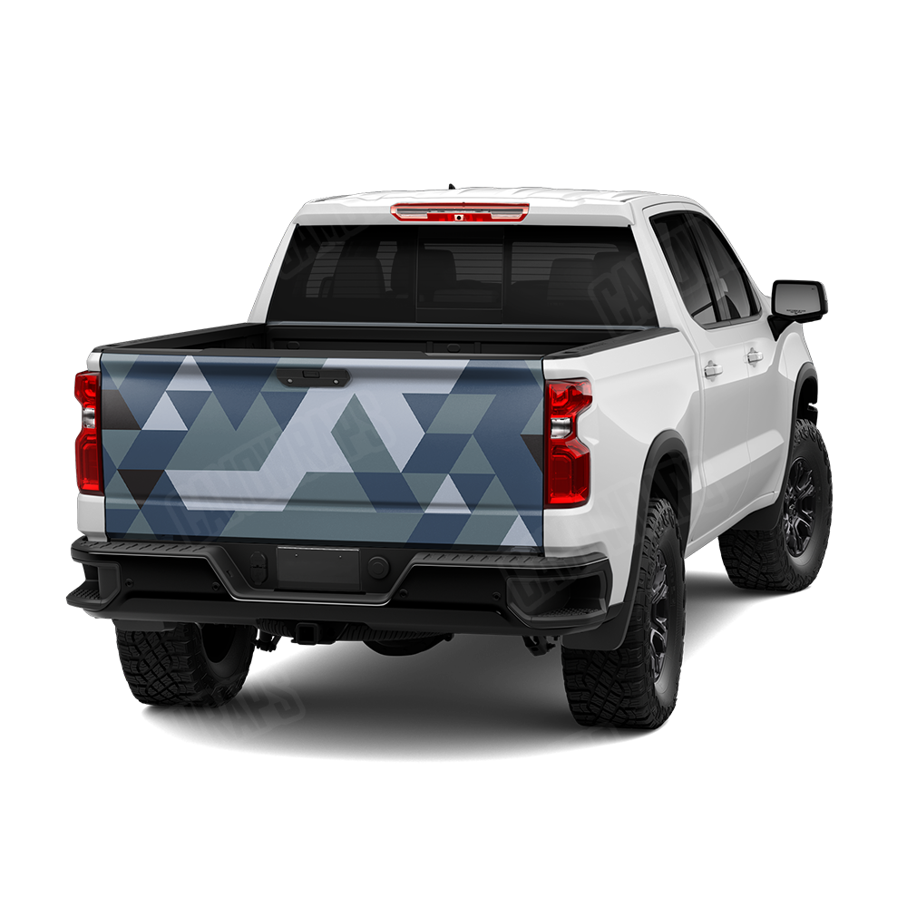 Triangle Navy Tailgate Wraps