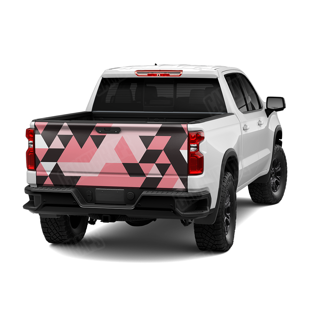 Triangle Pink Tailgate Wraps