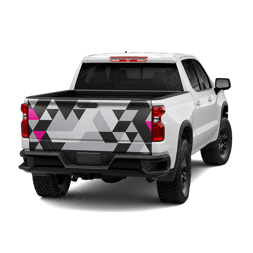 Triangle Urban Magenta Tailgate Wraps
