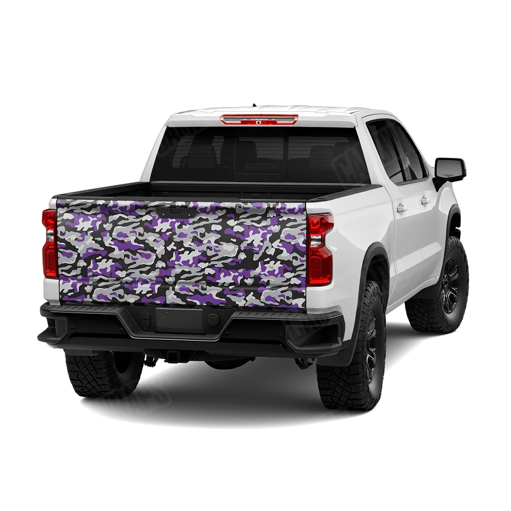 Classic Purple Tiger Tailgate Wraps