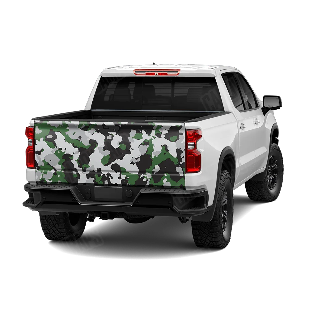 Cumulus Green Tiger Tailgate Wraps