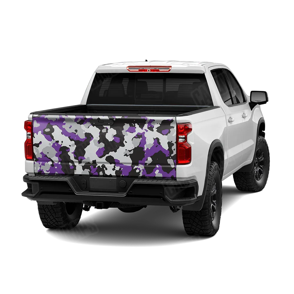 Cumulus Purple Tiger Tailgate Wraps
