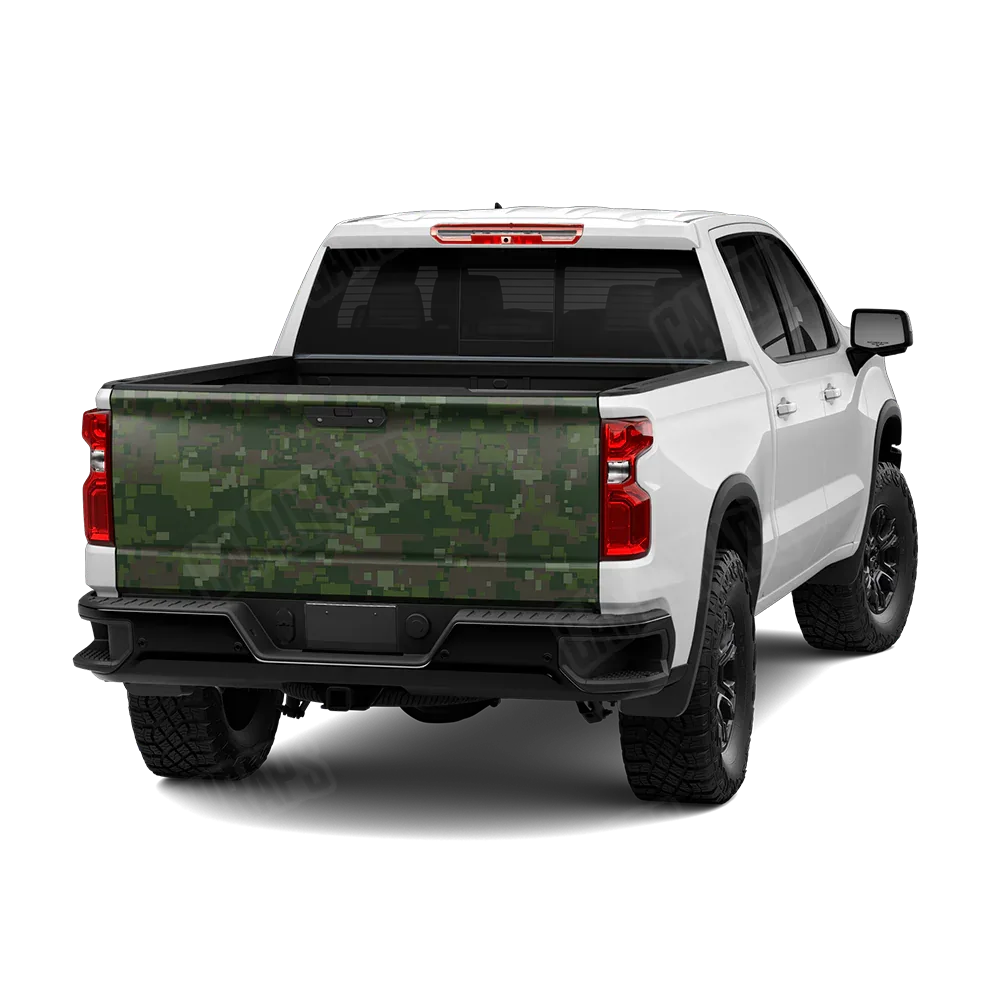 Digital Army Dark Green Tailgate Wraps