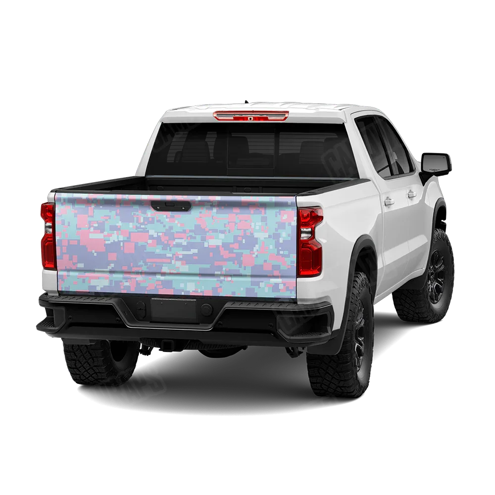 Digital Cotton Candy Tailgate Wraps