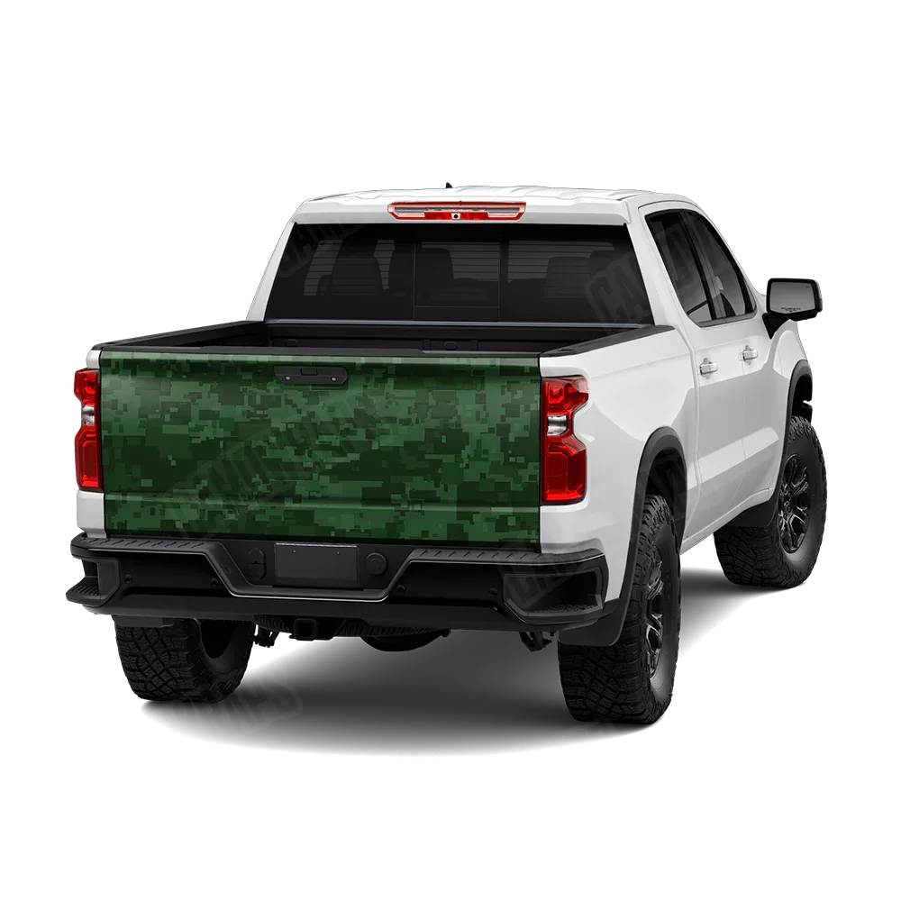 Digital Elite Green Tailgate Wraps