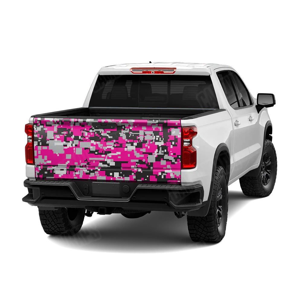 Digital Magenta Tiger Tailgate Wraps
