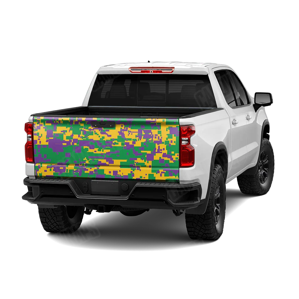 Digital Mardi Gras Tailgate Wraps
