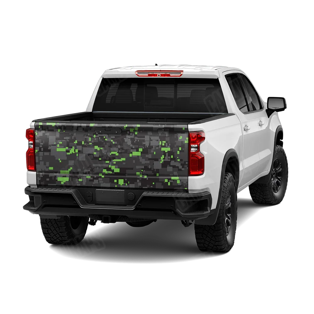 Digital Metro Green Tailgate Wraps