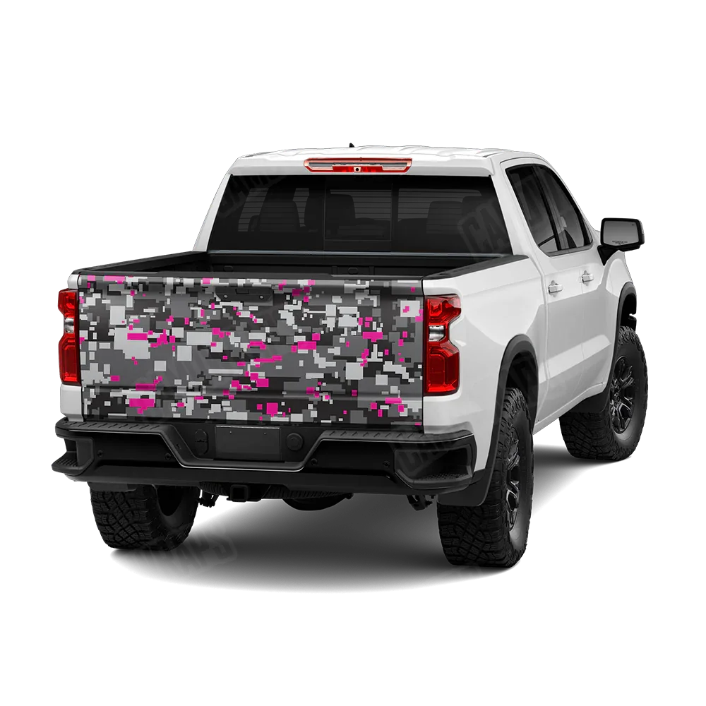 Digital Urban Magenta Tailgate Wraps