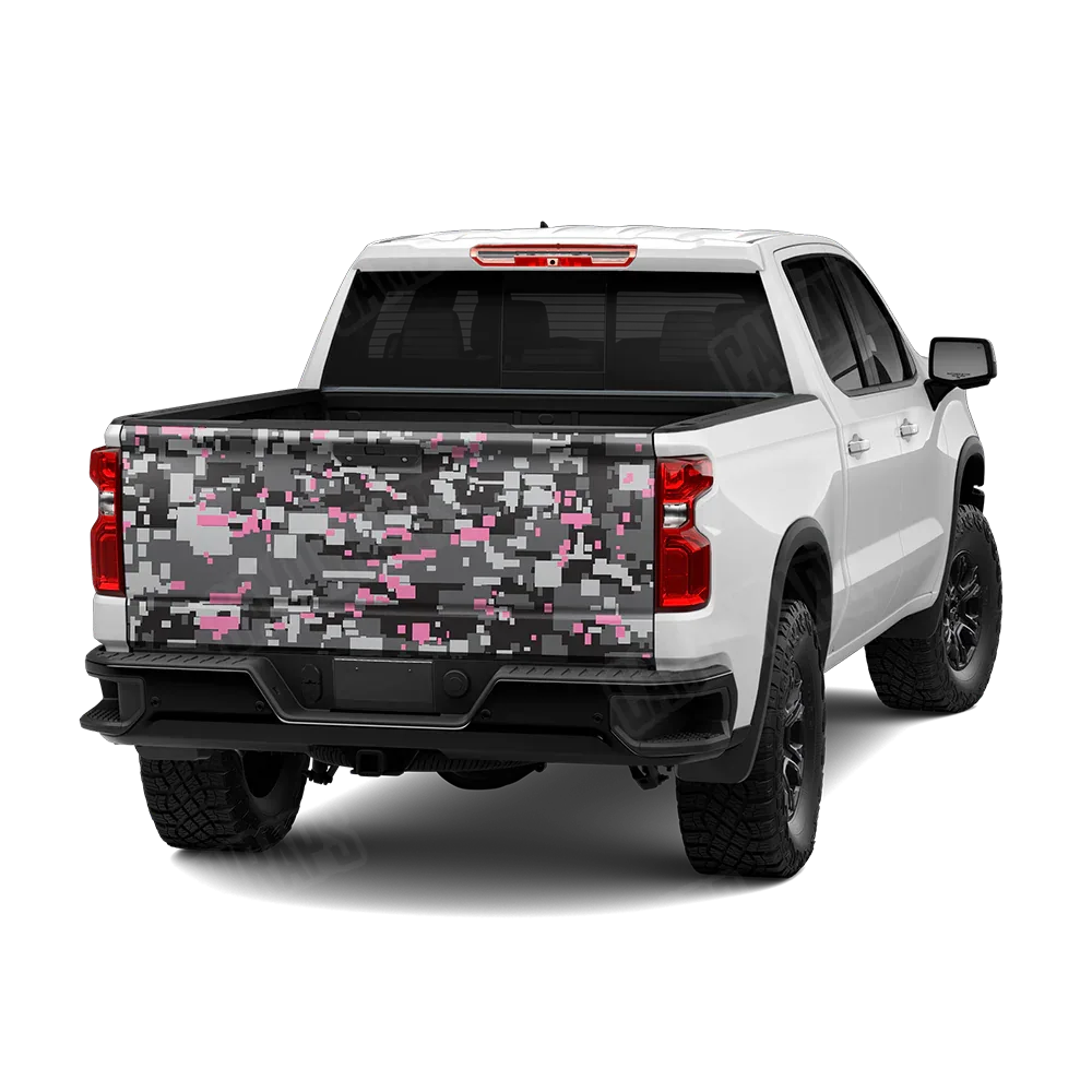 Digital Urban Pink Tailgate Wraps