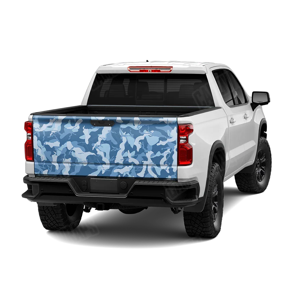 Ragged Cool Blue Tailgate Wraps