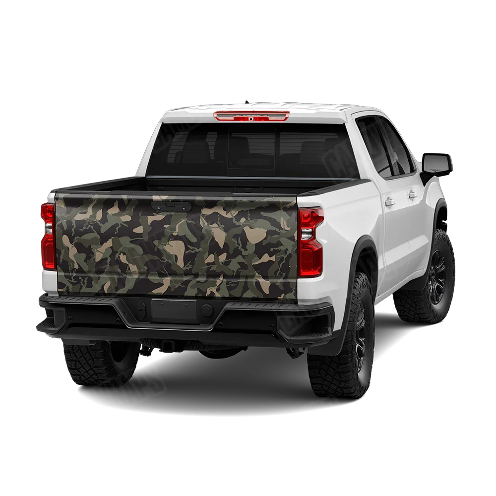 Ragged Militant Green Tailgate Wraps