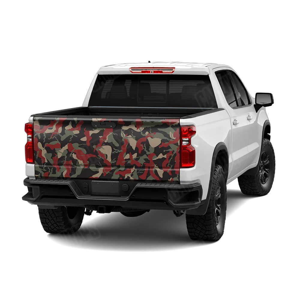 Ragged Militant Red Tailgate Wraps