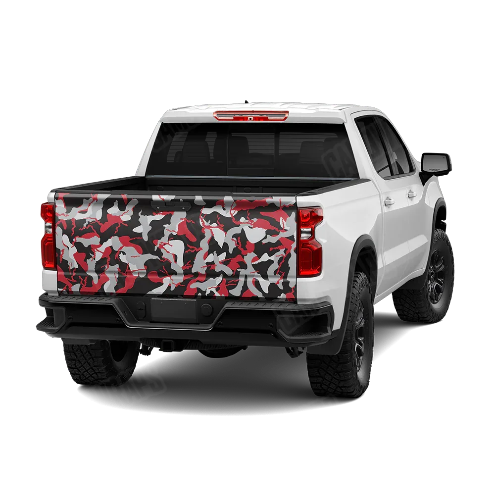 Ragged Red Tiger Tailgate Wraps
