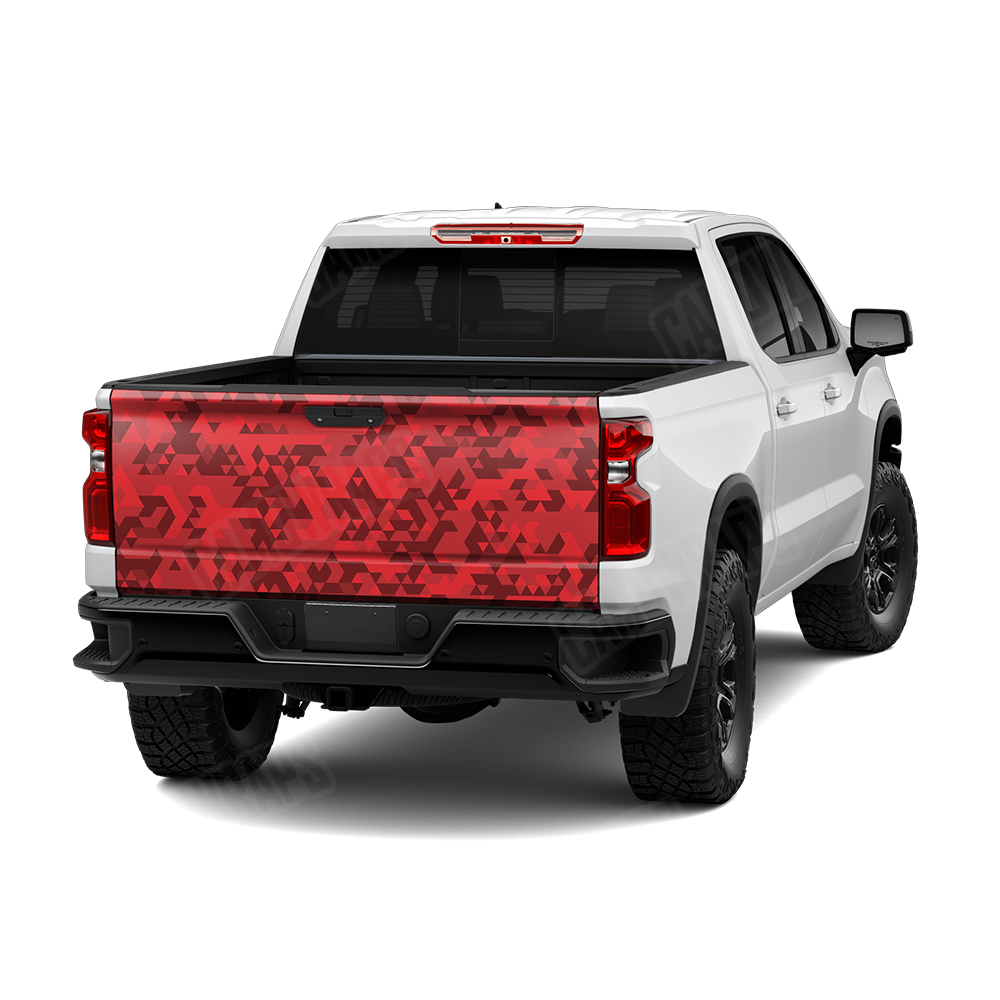 Triangle Elite Red Tailgate Wraps