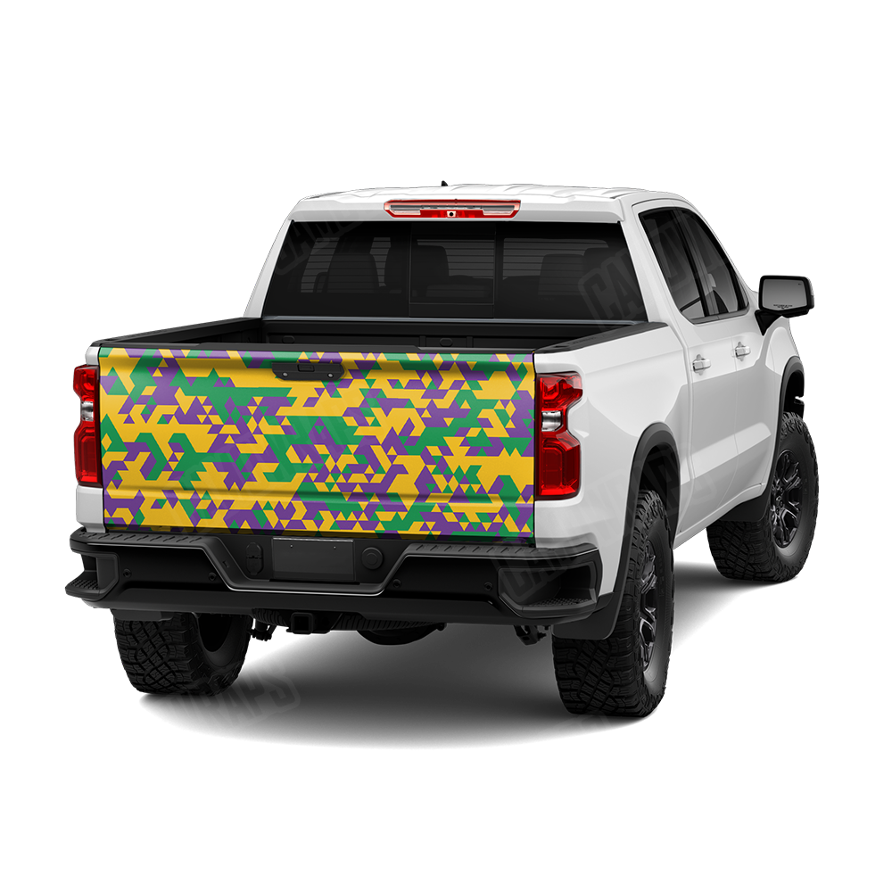 Triangle Mardi Gras Tailgate Wraps