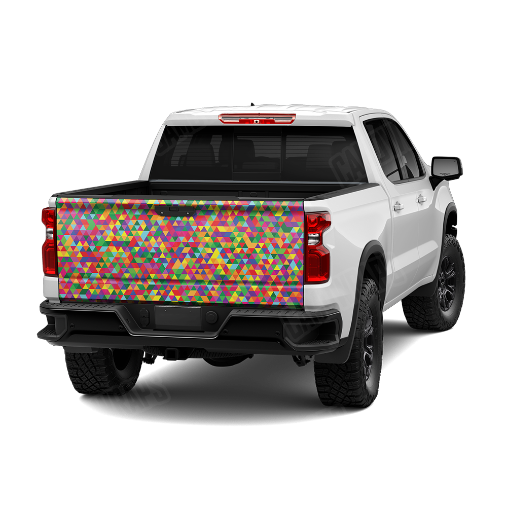 Triangle Multicolor Tailgate Wraps