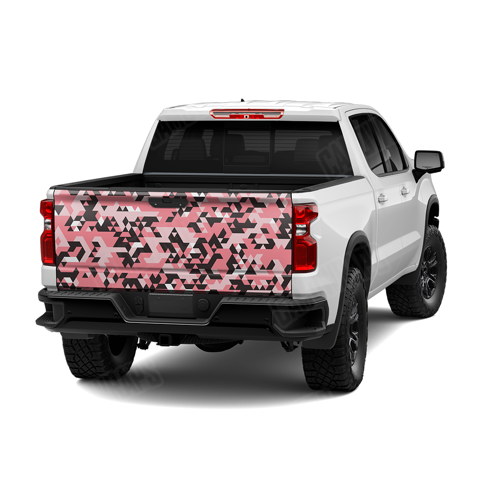 Triangle Pink Tailgate Wraps