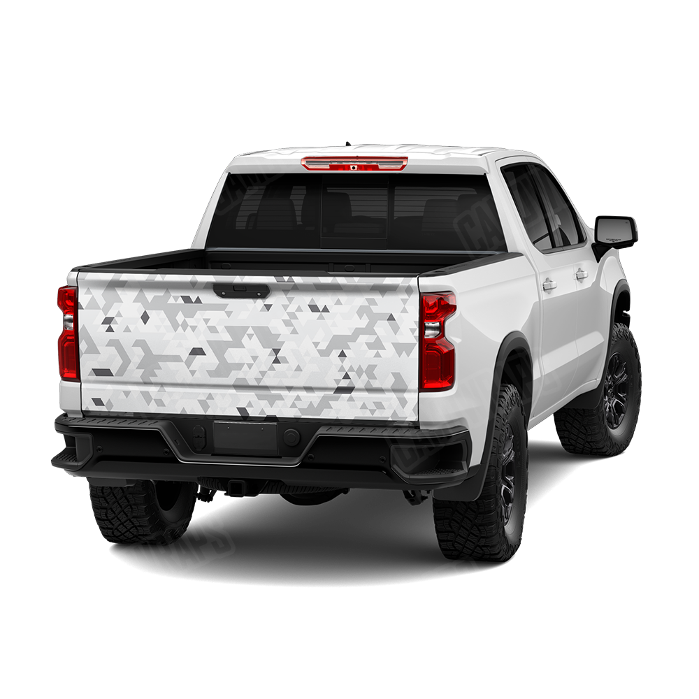 Triangle Snow Tailgate Wraps