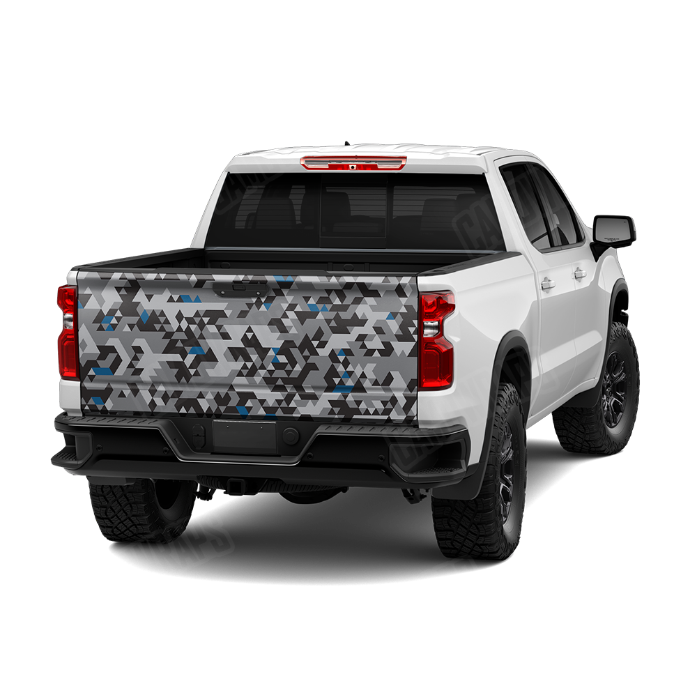 Triangle Urban Blue Tailgate Wraps