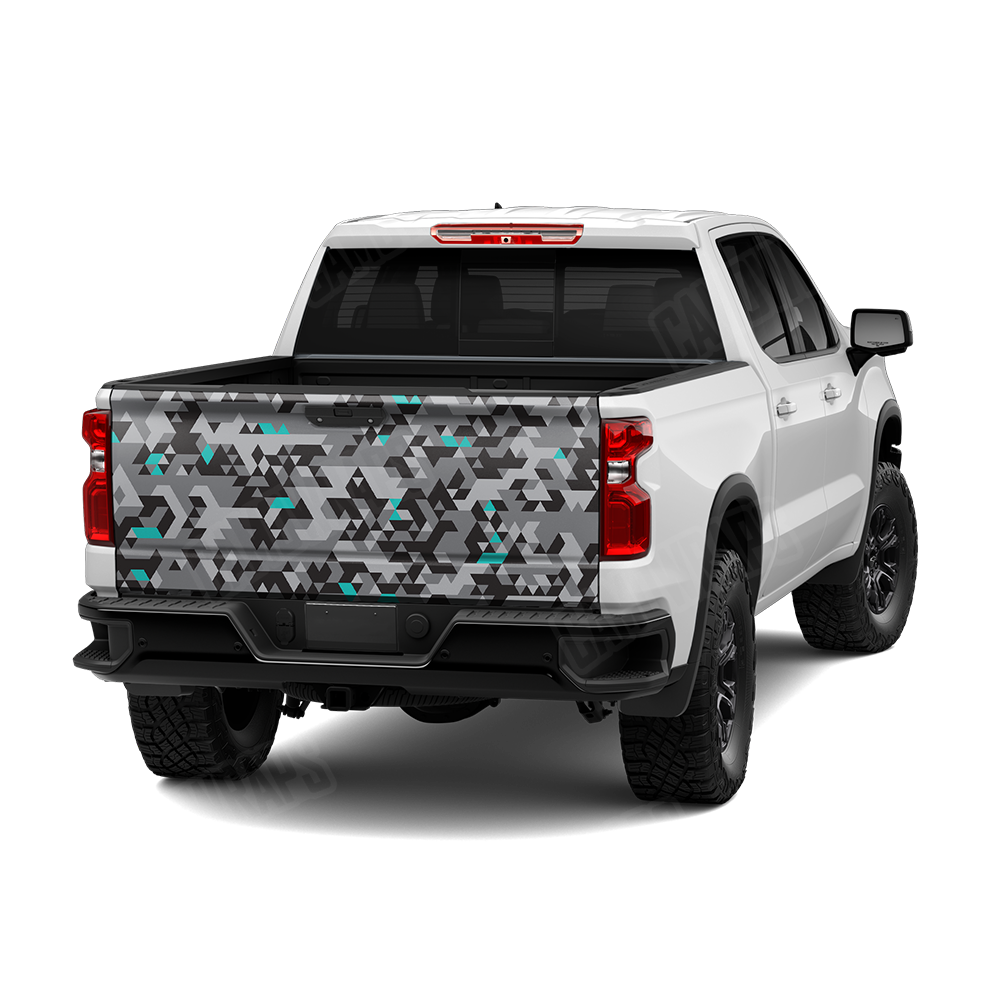Triangle Urban Tiffany Blue Tailgate Wraps