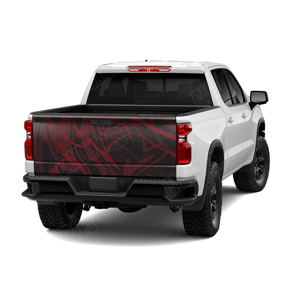 Liquid Smoke Vampire Red Tailgate Wraps