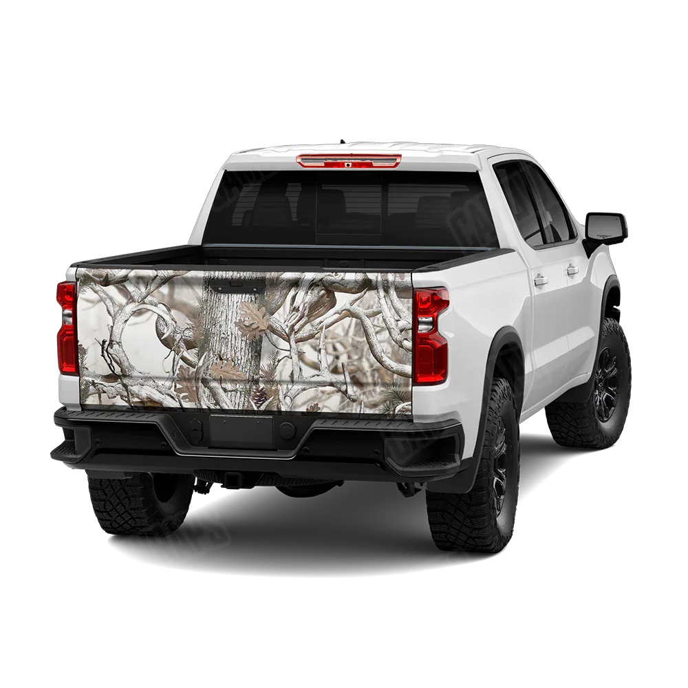Nature Lifeless Snow Woods Buck Skull Tailgate Wraps