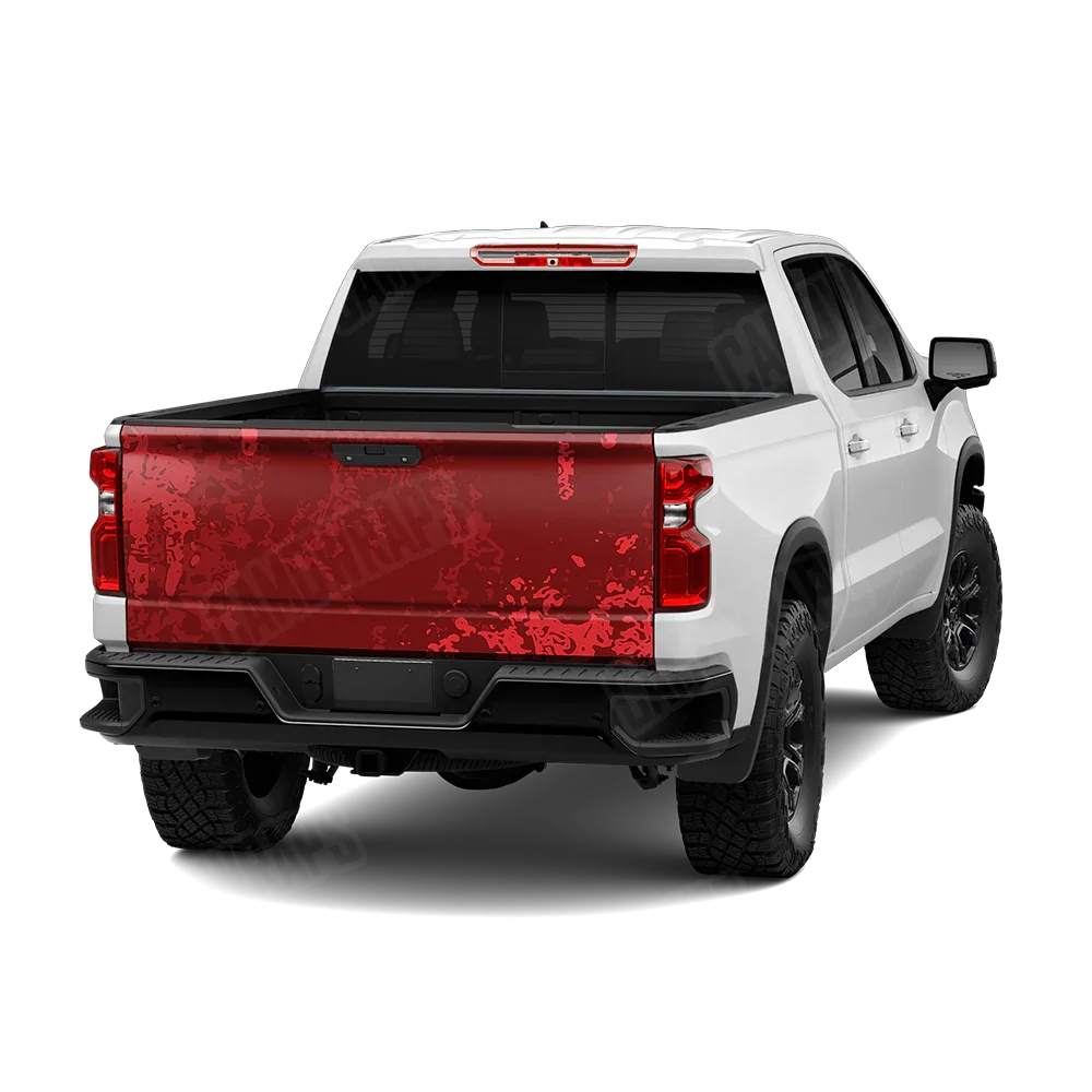 Pasted Elite Red Tailgate Wraps