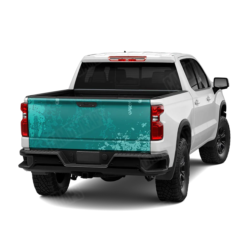 Pasted Elite Tiffany Blue Tailgate Wraps