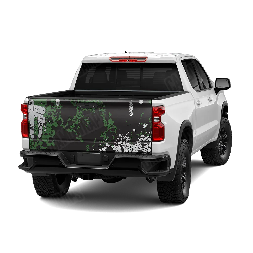 Pasted Green Tiger Tailgate Wraps