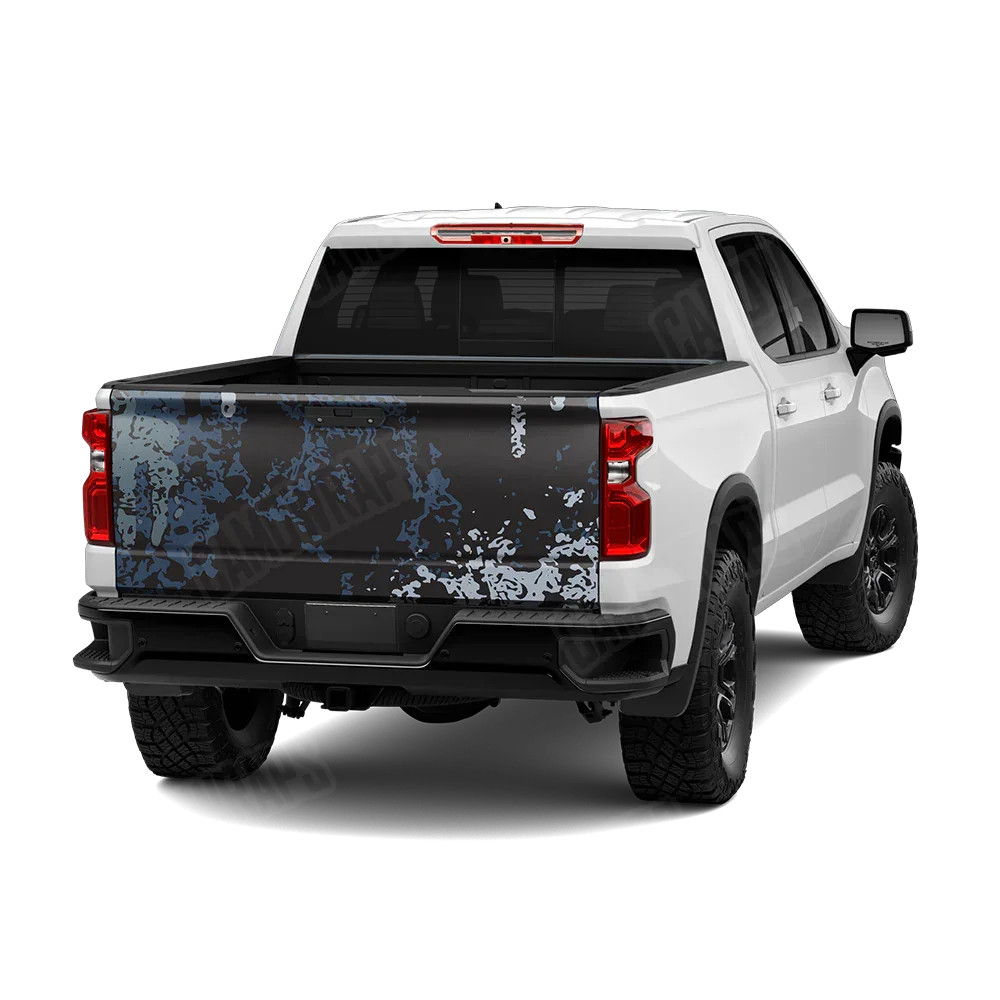Pasted Navy Tailgate Wraps