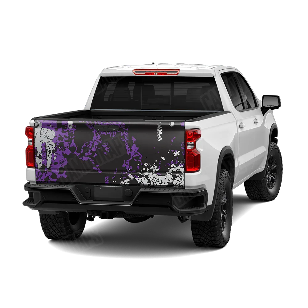 Pasted Purple Tiger Tailgate Wraps