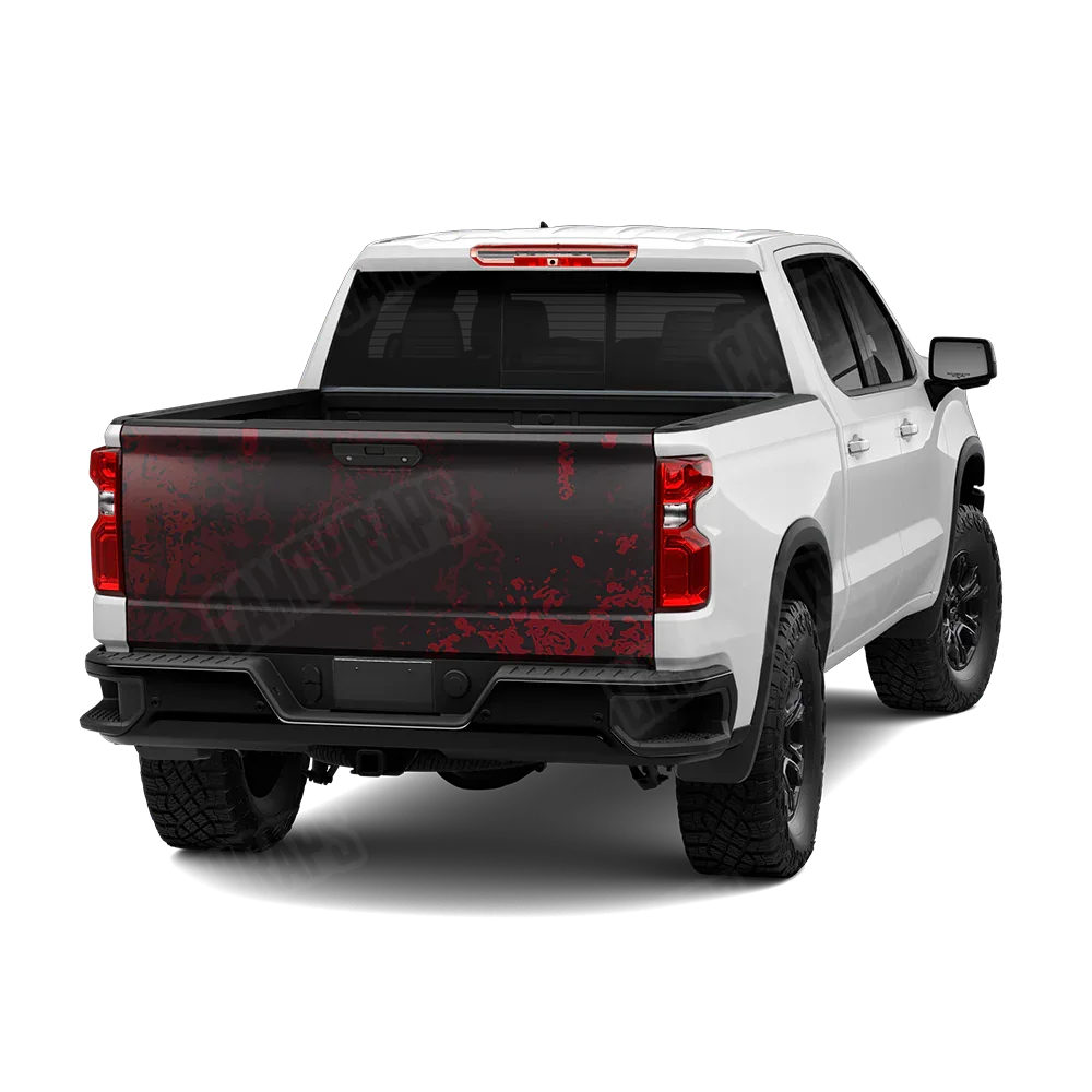 Pasted Vampire Red Tailgate Wraps