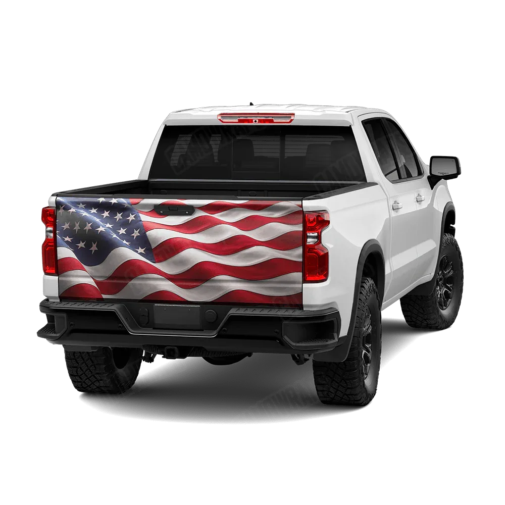 Patriotic American Flag Tailgate Wraps
