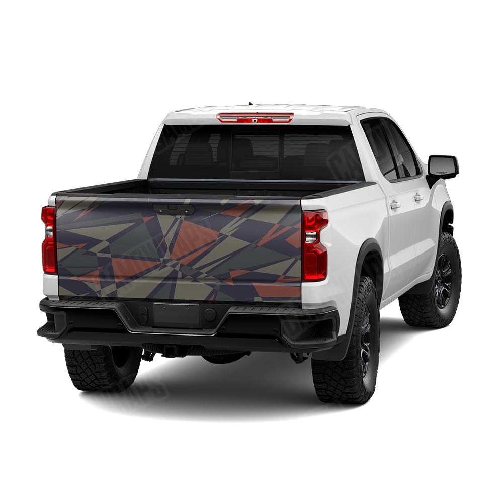 Sharp Blue Copper Tailgate Wraps