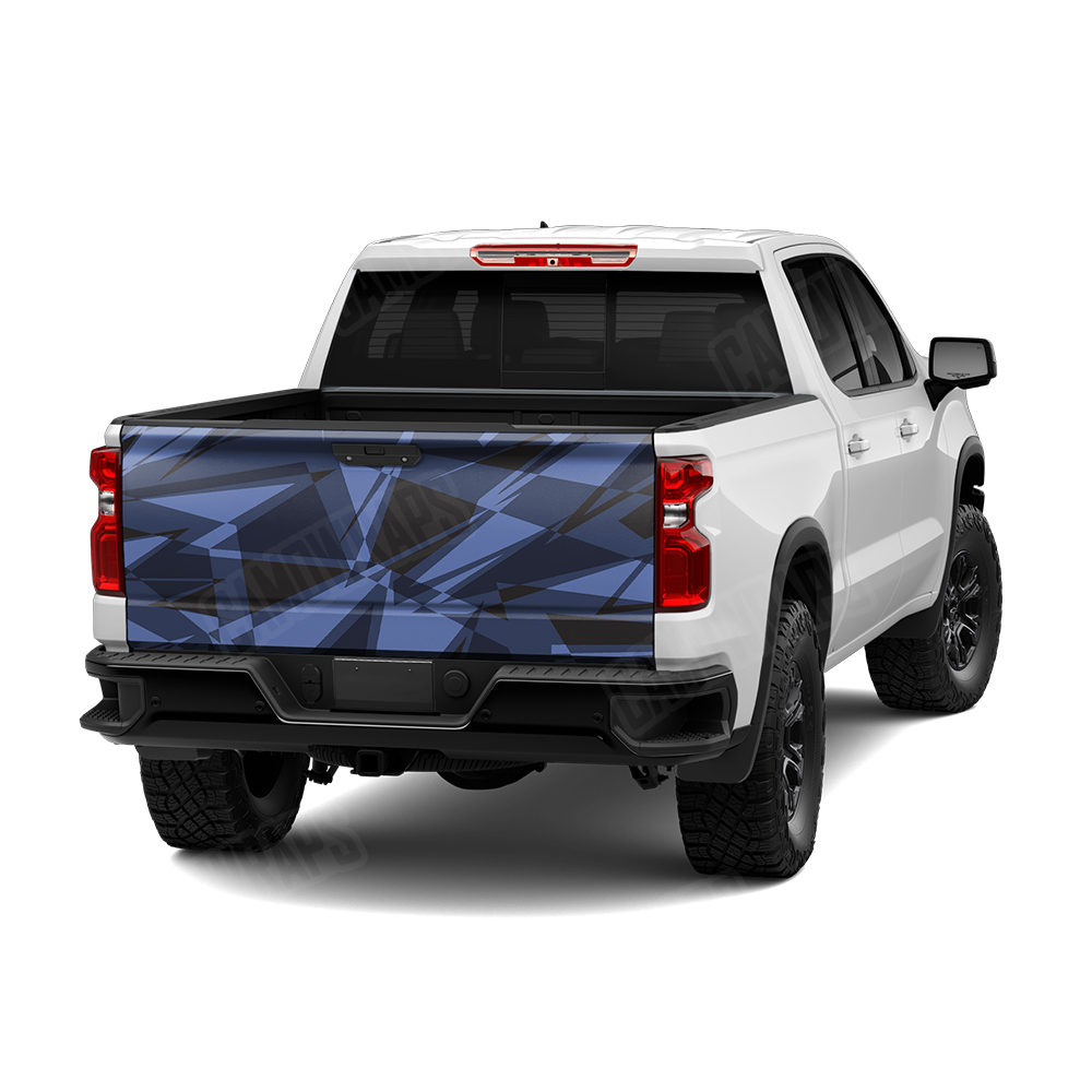 Sharp Blue Midnight Tailgate Wraps