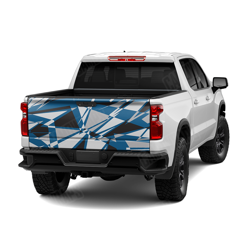Sharp Blue Tiger Tailgate Wraps