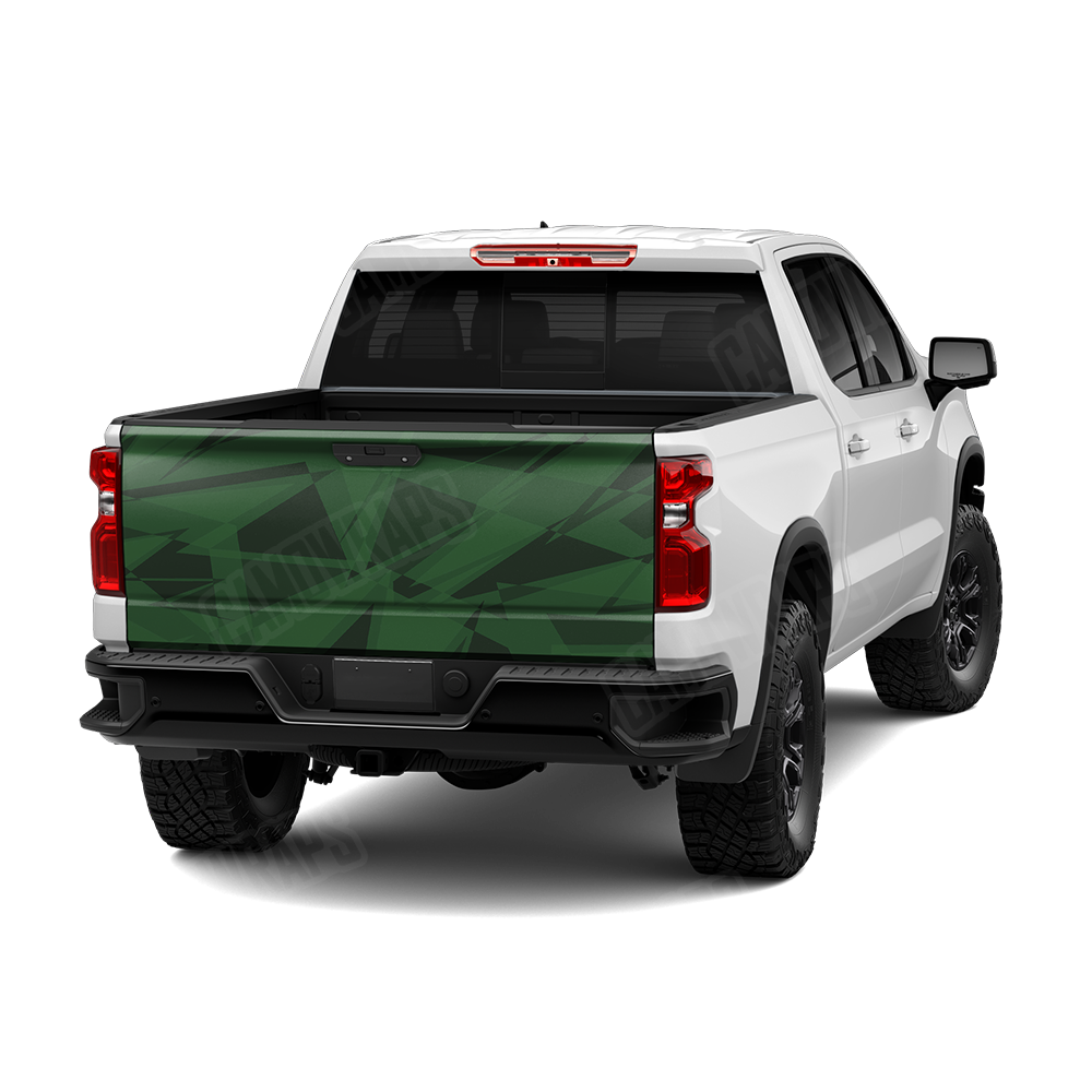 Sharp Elite Green Tailgate Wraps