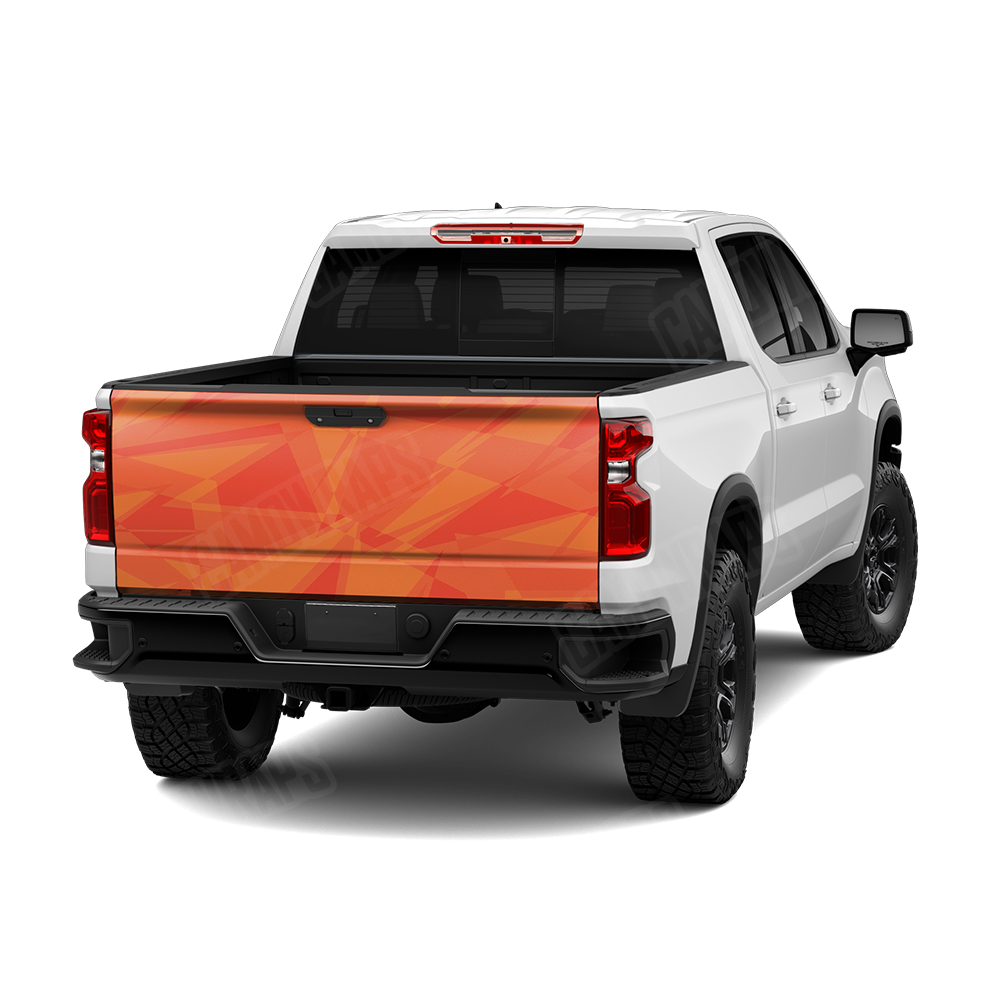 Sharp Elite Orange Tailgate Wraps