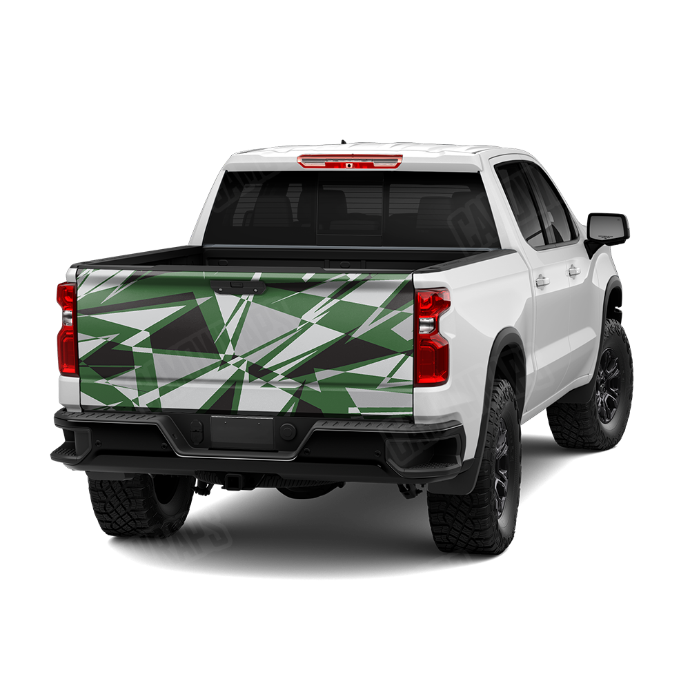Sharp Green Tiger Tailgate Wraps
