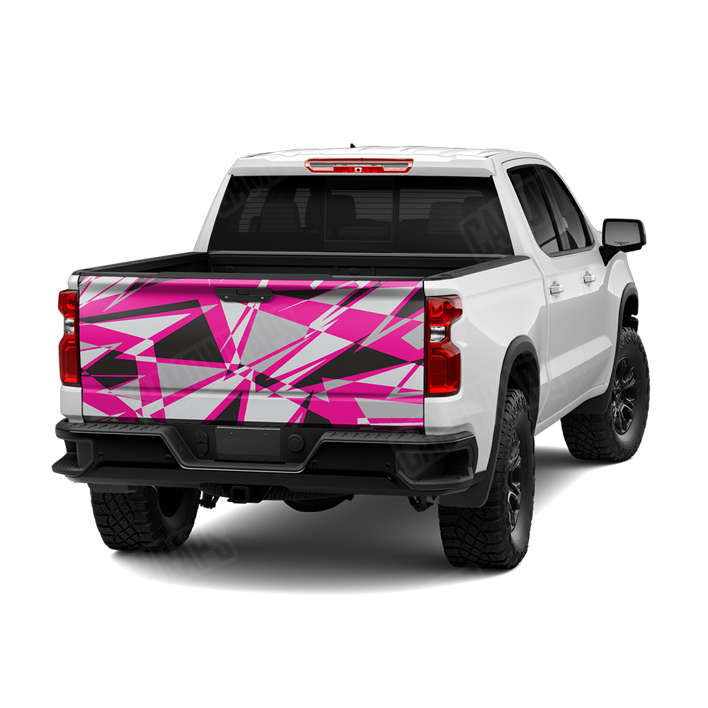 Sharp Magenta Tiger Tailgate Wraps