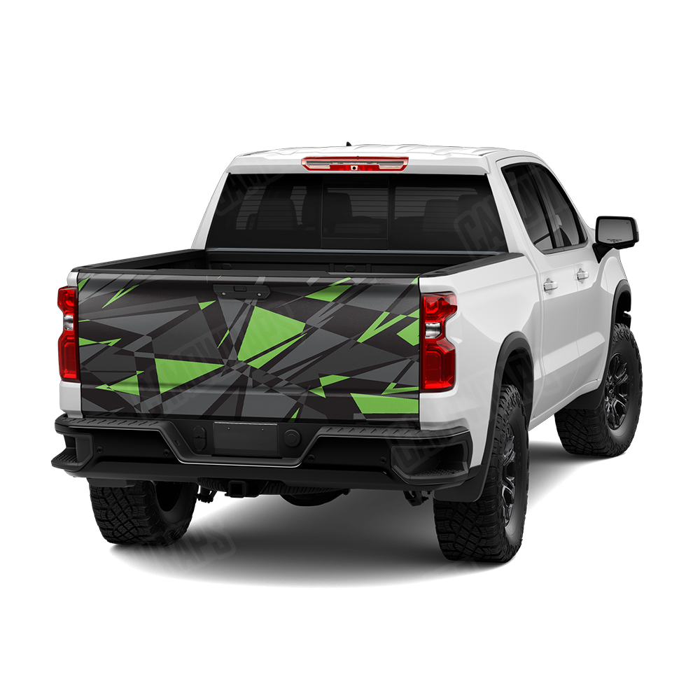 Sharp Metro Green Tailgate Wraps